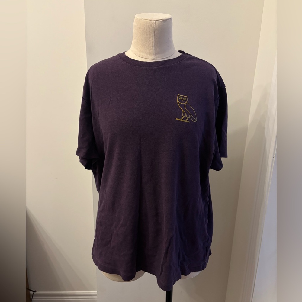 OVO Purple T-shirt with Gold Owl
